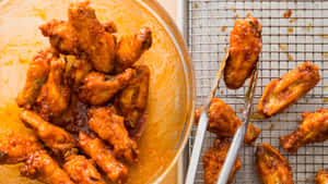 Chicken Wings Cooling Rack Wallpaper