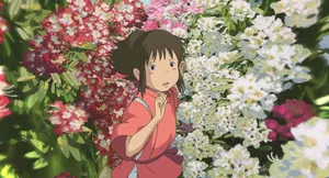 Chihiro Exploring The Garden Wallpaper
