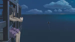 Chihiro Staring At The Sea And Searching For Answers Wallpaper