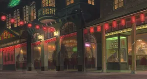 Chihiro Touring The Spirit World Market Wallpaper