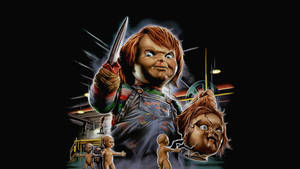 Child's Play Chucky Animated Art Wallpaper