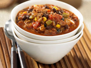 Chili Con Carne On Food Bowls Wallpaper