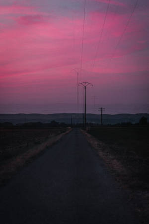 Chill Pink Sky Wallpaper