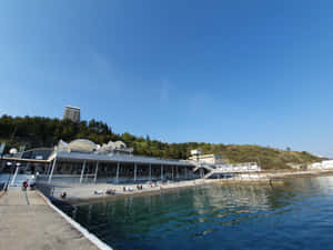 Chilling By Yalta Beach Wallpaper