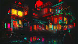 Chinatown Neon Shallows Wallpaper