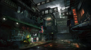 Chinatown Shady Night Wallpaper