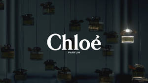 Chloé Eau De Parfum Logo Wallpaper