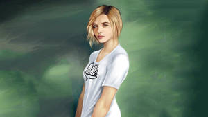 Chloë Grace Moretz Painting Wallpaper