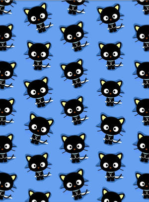 Chococat Blue Background Wallpaper