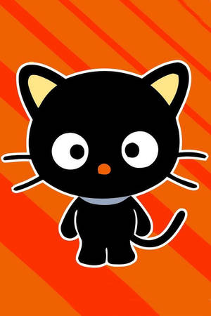 Chococat Orange Background Wallpaper