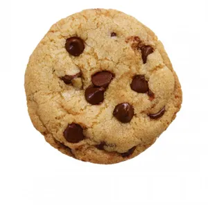 Chocolate Chip Cookie Top View Wallpaper