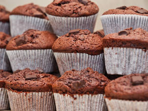 Chocolate Muffin Layers Wallpaper