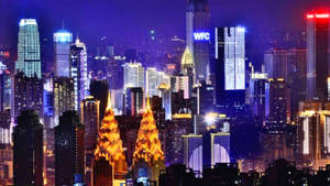 Chongqing: Dazzling Night Lights Of A Chinese Megacity Wallpaper