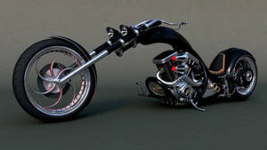 Chopper Motorcycle Long Body Wallpaper