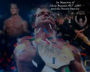 Chris Benoit Memorial Graphic Design Wallpaper