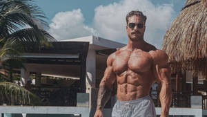 Chris Bumstead On Vacation Wallpaper