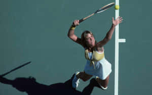 Chris Evert Looking Up To Hit Wallpaper