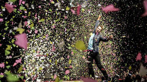 Chris Martin Confetti Wallpaper