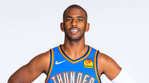 Chris Paul Okc Blue Jersey Wallpaper