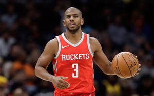 Chris Paul Red Rocket Jersey Wallpaper