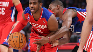 Chris Paul Red West Jersey Wallpaper