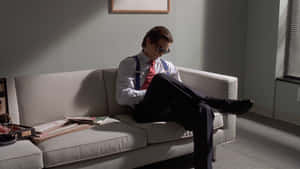 Christian Bale In American Psycho Wallpaper