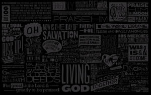 Christian Black Wall Wallpaper