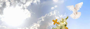 Christian Funeral Clouds Wallpaper