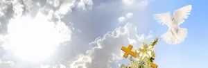 Christian Funeral Clouds Wallpaper