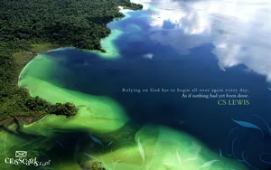 Christian Quote By Cs Lewis Wallpaper