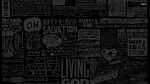 Christian Words Typography Wallpaper