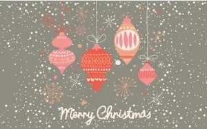 Christmas Aesthetic Desktop Colorful Decors Wallpaper