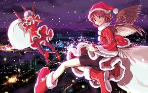 Christmas Anime Pfp Of Touhou Project Characters Wallpaper