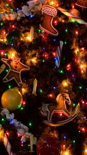 Christmas Cell Phone Ornaments Wallpaper