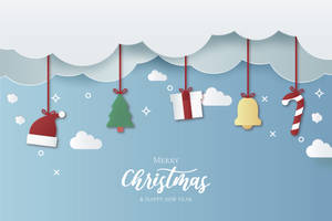 Christmas Desktop Hanging Decors Wallpaper