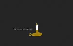 Christmas Holiday Desktop Candle Art Wallpaper