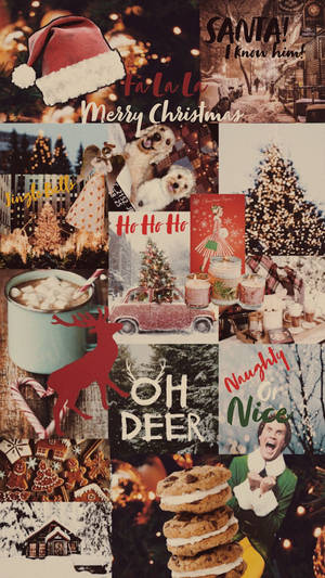 Christmas Message Iphone Aesthetic Wallpaper