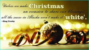 Christmas Quote Singer Wallpaper