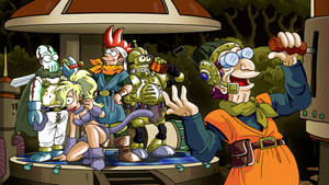 Chrono Trigger Futurama Characters Wallpaper