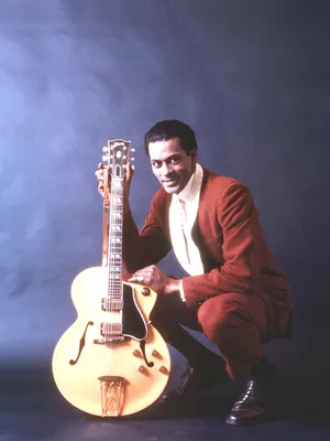 Chuck Berry Red Suit Wallpaper