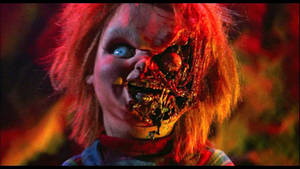 Chucky With Burned Face Wallpaper