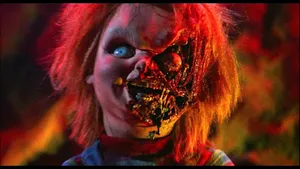 Chucky With Burned Face Wallpaper