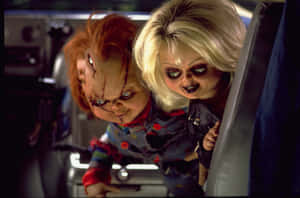 Chuckyand Tiffany Together Wallpaper