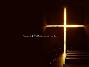 Church Interior Honoring The Christian God Wallpaper