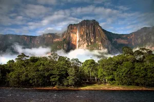 Churun River And Angel Falls Wallpaper