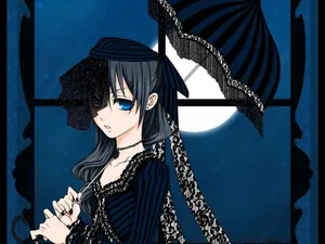 Ciel Phantomhive In Elegant Attire Wallpaper