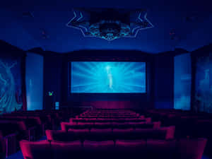 Cinema Interior Empty Theater Wallpaper