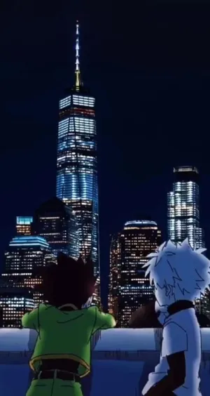 Cinematic Gon And Killua Drawing Wallpaper