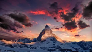 Cinematic View Of Matterhorn Wallpaper