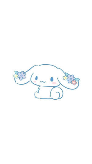 Cinnamoroll Flower Head Piece Wallpaper